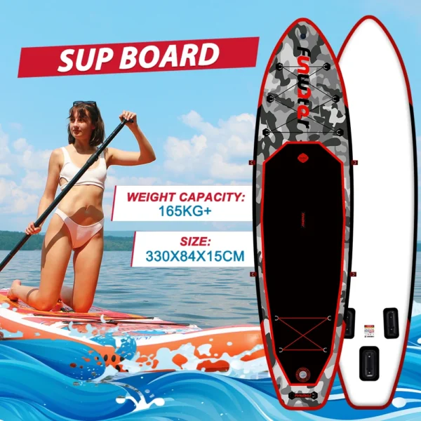 Pripučiama irklentė 320 cm, raudona. SUPX103 - Image 3