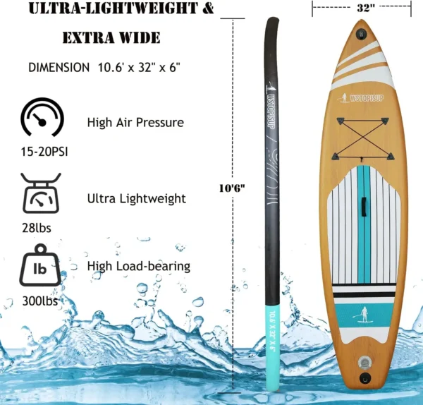 Pripučiama irklentė 320 cm, ruda. SUPX107 - Image 2