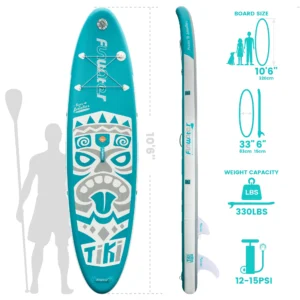 Pripučiama irklentė 320 cm, mėlyna. SUPX123