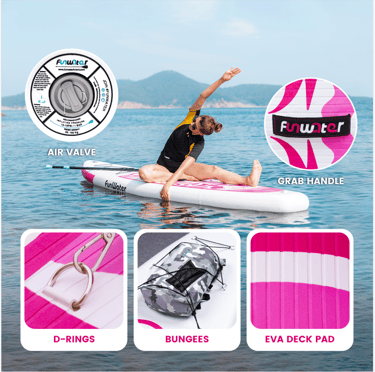 Pripučiama irklentė 320 cm, rožinė. SUPX116 - Image 5